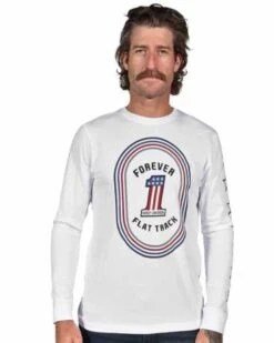 Harley-Davidson Longsleeve #1 Flat Track Weiß 7 Harley-Davidson Longsleeve #1 Flat Track Weiß -Motorradzubehör 99211 19vm 3