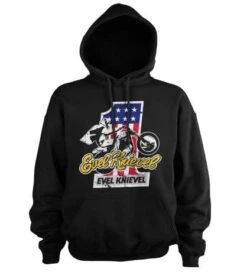 Evel Knievel No. 1 Hoodie Schwarz