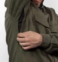 John Doe Motoshirt Motorrad Hemd Oliv Grün -Motorradzubehör jdl5007 3