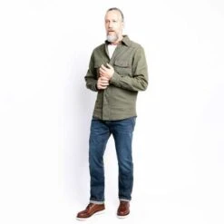 John Doe Motoshirt Motorrad Hemd Oliv Grün -Motorradzubehör jdl5007v 5