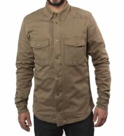 John Doe Motoshirt Motorrad Hemd Camel -Motorradzubehör jdl5008v 61