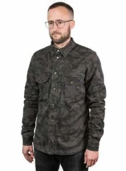 John Doe Motoshirt Motorrad Hemd Camou -Motorradzubehör jdl5009v 61
