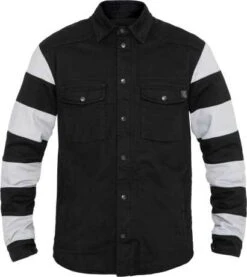 John Doe Motoshirt Motorrad Hemd Prison Schwarz/weiß