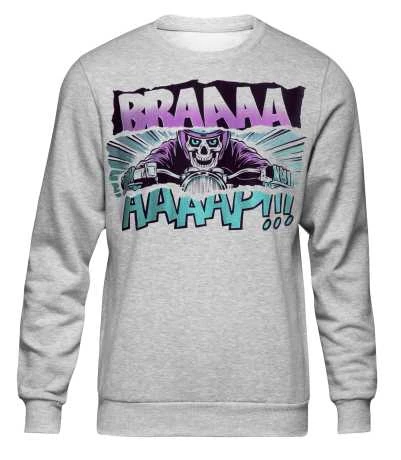 John Doe Sweatshirt Braaap Grau 3 John Doe Sweatshirt Braaap Grau
