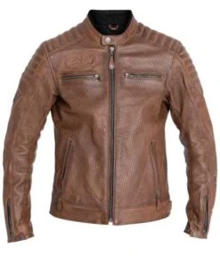 John Doe Lederjacke Storm Tobacco Braun
