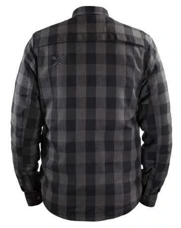 John Doe Motoshirt Motorrad Hemd Grau/schwarz 4 John Doe Motoshirt Motorrad Hemd Grau/schwarz – Bild 2