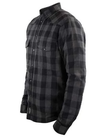 John Doe Motoshirt Motorrad Hemd Grau/schwarz 5 John Doe Motoshirt Motorrad Hemd Grau/schwarz – Bild 3