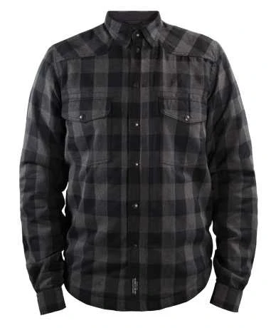 John Doe Motoshirt Motorrad Hemd Grau/schwarz 3 John Doe Motoshirt Motorrad Hemd Grau/schwarz