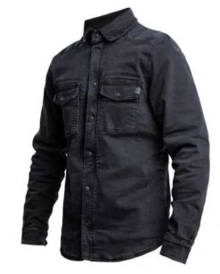 John Doe Motoshirt Motorrad Hemd Denim Schwarz -Motorradzubehör john doe motoshirt jdl5012 3
