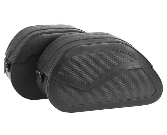 Ledrie Reinforced Rigid Leder Satteltaschen Basket Weave 3 Ledrie Reinforced Rigid Leder Satteltaschen Basket Weave