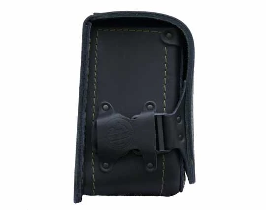 Deemeed Outsider Bobster Satteltasche Links Schwarz & Grünes Stitching 4 Deemeed Outsider Bobster Satteltasche Links Schwarz & Grünes Stitching – Bild 2