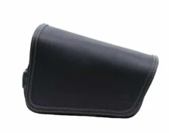 Deemeed Outsider Bobster Satteltasche Links Schwarz & Grünes Stitching