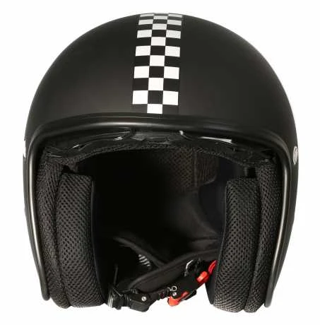 Premier Vintage Jethelm CK 9 BM Schwarz & Race-Flag 4 Premier Vintage Jethelm CK 9 BM Schwarz & Race-Flag – Bild 2