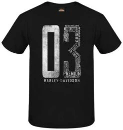 Harley-Davidson T-Shirt Words Schwarz