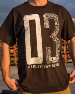 Harley-Davidson T-Shirt Words Schwarz 11 Harley-Davidson T-Shirt Words Schwarz -Motorradzubehör r004358v 41