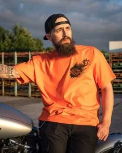 Harley-Davidson T-Shirt Burst Orange -Motorradzubehör r004373v 31