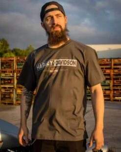 Harley-Davidson T-Shirt H-D Split Grau -Motorradzubehör r004386v 31