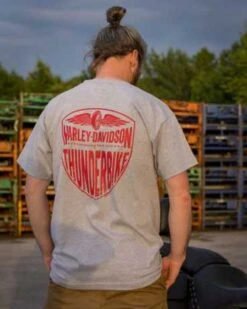 Harley-Davidson T-Shirt Cutaway Grau -Motorradzubehör r004387v 41