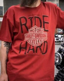 Harley-Davidson T-Shirt Ride Hard Orange -Motorradzubehör r004389v 41
