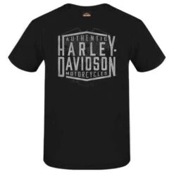 Harley-Davidson T-Shirt Structured Schwarz