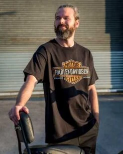 Harley-Davidson T-Shirt Long Logo Schwarz -Motorradzubehör r004519v 31