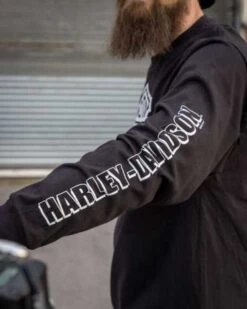 Harley-Davidson Longsleeve Bar & Shield 1 Schwarz -Motorradzubehör r004537v 41