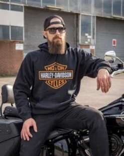 Harley-Davidson Hoodie Bar & Shield Schwarz -Motorradzubehör r004543v 31