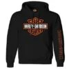 Harley-Davidson Hoodie Bar & Shield Schwarz
