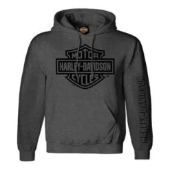 Harley-Davidson Hoodie Bar & Shield 1 H-D Grau