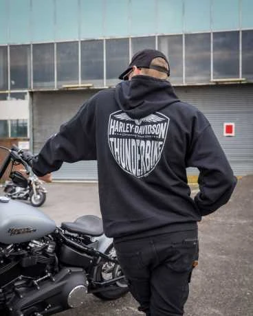 Harley-Davidson Zip Hoodie Mini Willie H-D Schwarz 6 Harley-Davidson Zip Hoodie Mini Willie H-D Schwarz – Bild 4