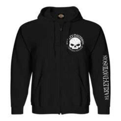Harley-Davidson Zip Hoodie Mini Willie H-D Schwarz
