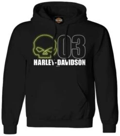 Harley-Davidson Hoodie Willie Glow H-D Schwarz