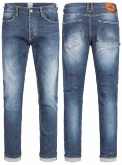 Rokker Biker Jeans Iron Selvage Blau