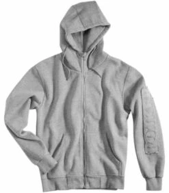 Rokker Zip Hoodie Hell Grau