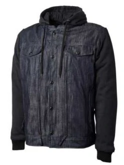 Roland Sands Anaheim 74 Jacke Schwarz & Denim Blau