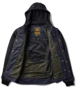 Roland Sands Anaheim 74 Jacke Schwarz & Denim Blau -Motorradzubehör roland sands anaheim74 denim4
