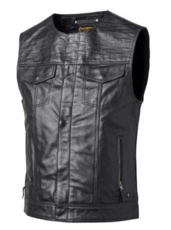 Roland Sands Lewis 74 Lederweste Lightning Schwarz