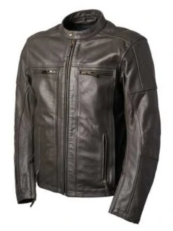 Roland Sands Linden 74 Lederjacke Dunkelbraun