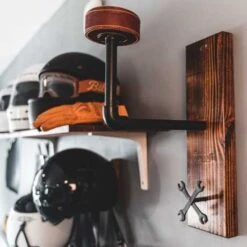 Trip Machine Company Helm Wandhalter -Motorradzubehör tmc hl 150 brown 4652