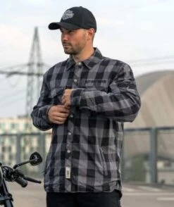 West Coast Choppers Dominator Motorrad Hemd Grau/schwarz CE 13 West Coast Choppers Dominator Motorrad Hemd Grau/schwarz CE -Motorradzubehör wcc dominator grey1